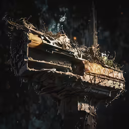 this is an old sign on an abandoned building