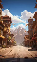 the buildings in the street are very old
