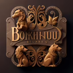 a sign with an animal and a bird on it