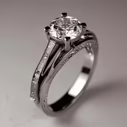 a beautiful diamond ring with white diamonds on it