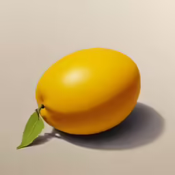 an orange is displayed on the surface