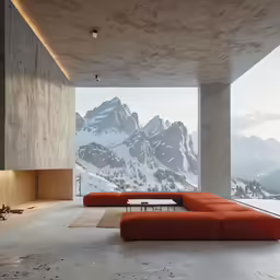 a room with a couch and a table in it