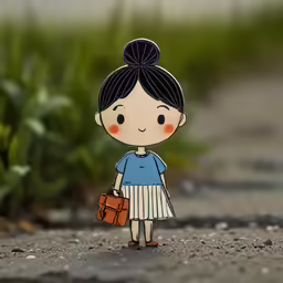this is a paper art piece of a girl
