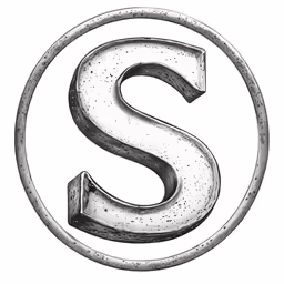 a black and white drawing of a symbol