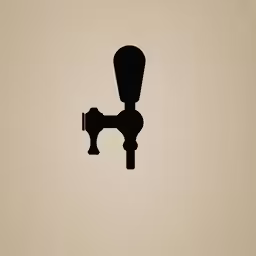 an illustration showing a faucet with the silhouette of a toilet