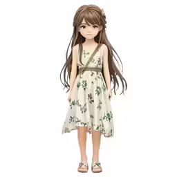 a doll that is dressed in a white dress