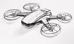 a hand drawn model of a vehicle