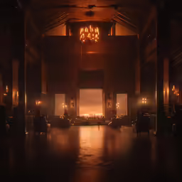 an empty room filled with windows, people and chairs