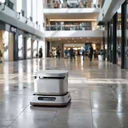 an electric floor sweeper that can clean the walkway