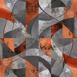 an abstract piece of art that looks like some sort of circle