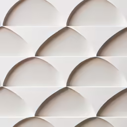 an empty white wall with a small pattern