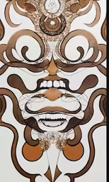 a drawing of an image of a face