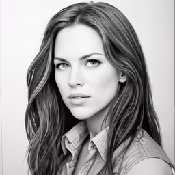 the young beautiful woman is looking straight ahead