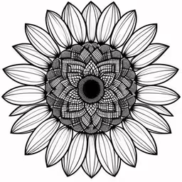 /tmp/FOOPcYTi2.jpg = an intricate sunflower with large petals
,/tmp/FOOPcYTi2.jpg = a sunflower drawing on paper, with black and white details
,/tmp/FOOPcYTi2.jpg = the sunflower has many petals and petals in the shape of a flower
,/tmp/FOOPcYTi2.jpg = an abstract black and white drawing of a flower
,/tmp/FOOPcYTi2.jpg = an ornate black and white drawing of a sunflower
,/tmp/FOOPcYTi2.jpg = a sunflower with leaves is drawn in a circle
,/tmp/FOOPcYTi2.jpg = a drawing of a sunflower
