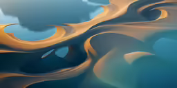 a large pool of water is seen in this aerial image
