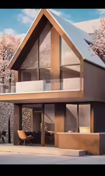 a picture of a house that is outside
