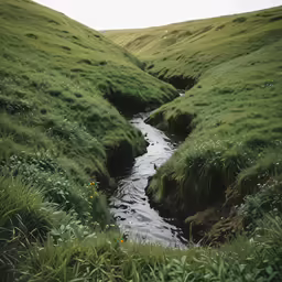 the grass and water have not been much much green