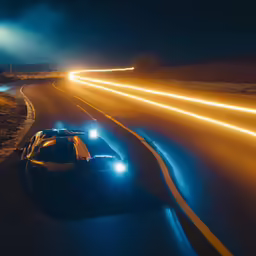 a car that is driving down the street