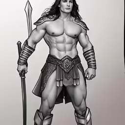 a drawing of the faceless character of sparta