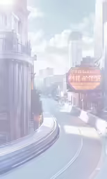 an animation of a city at night
