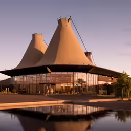 an architecture that looks like a cone - shaped structure