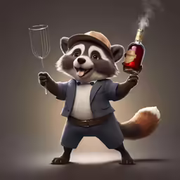 cartoon character dressed in a suit and hat with cigar in hand