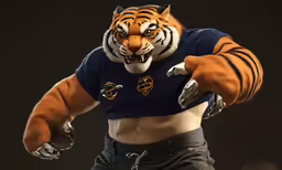 an action figure of a tiger is featured in a photo