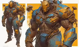 two pictures of a robot made by the same person