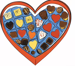 a cookie shaped heart with words on it