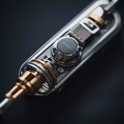 an antique looking device is made out of metal