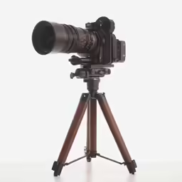 a tripod that is on top of a table