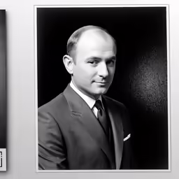 a portrait of a man in a suit and tie
