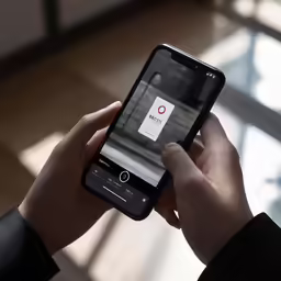 someone is using an app that is showing a location