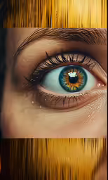 an extreme close up shot of a human eye