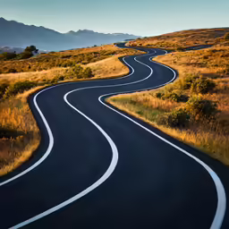 a winding road in the middle of nowhere