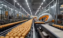 many different machine parts in the factory