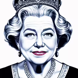 the queen elizabeth digital drawing by scott miller