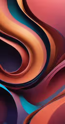 abstract art with several different colors and shapes,the background with colorful, curved lines and shapes