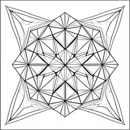 an abstract geometric drawing with lines and dots,an abstract black and white photo