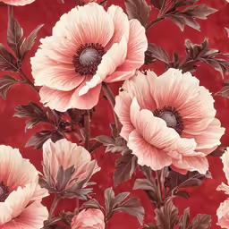 a bunch of flowers are growing on the wall