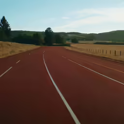 the white line is painted on the road