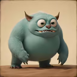 a very cute looking monster with big eyes