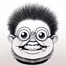 an illustration of a cartoon character that is smiling