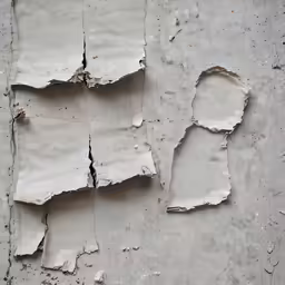 an old stucco wall with cracked paint