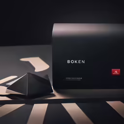 a box on the floor with a box in front