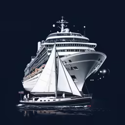 a white boat that is floating in the water