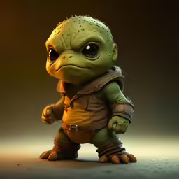 a cartoon image of an alien looking creature