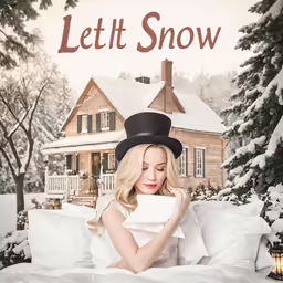 the cover for the novel let it snow
