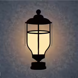 a black and white image of a lamp post