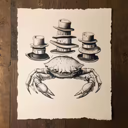 there is an animal drawing on a piece of paper